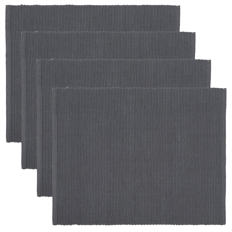 Uni Dækkeserviet 35x46 cm 4-pak, Granite Grey