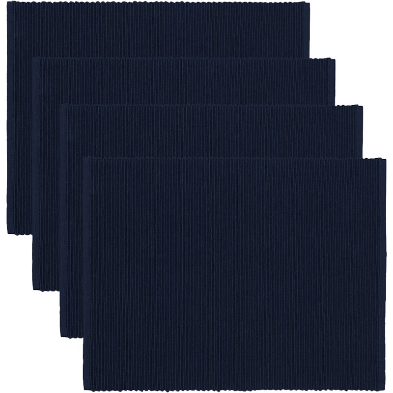 Uni Dækkeserviet 35x46 cm 4-pak, Dark Navy Blue