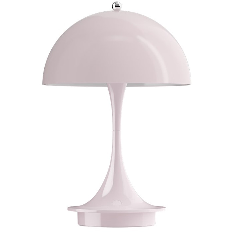 Panthella 160 Bordlampe Bærbar, Pale Rose Opal Acryl