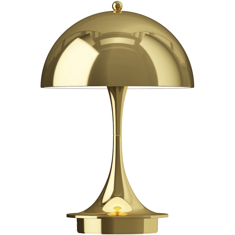 Panthella 160 Bordlampe Bærbar V3, Brass Metallized