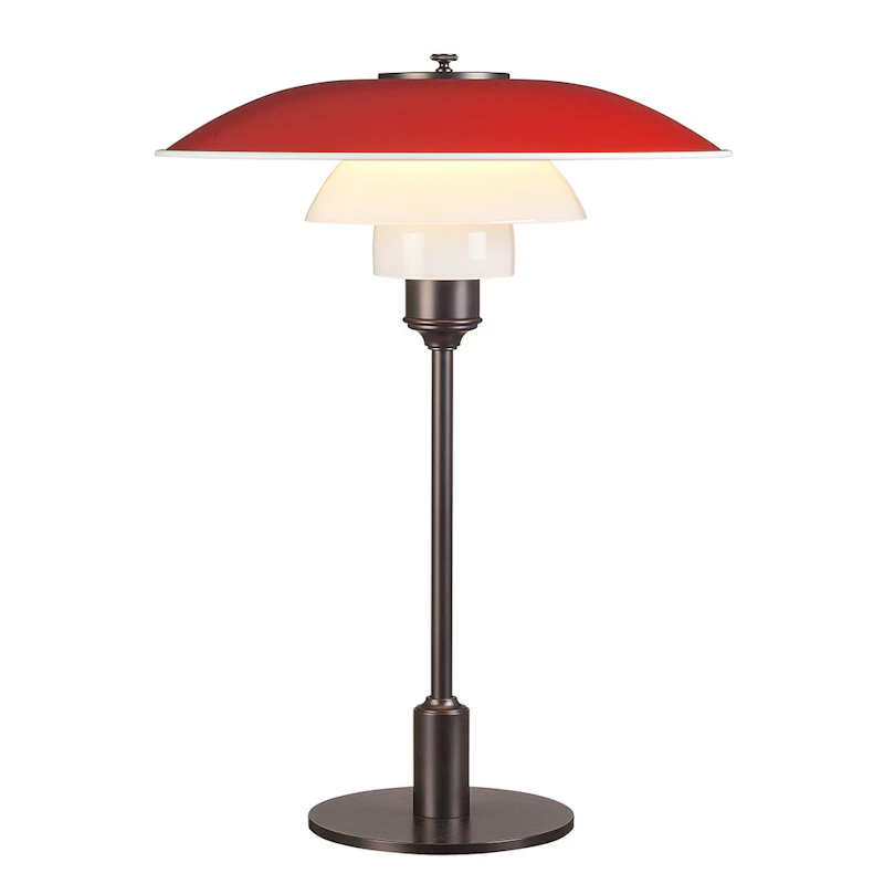 PH 3½-2½ Bordslampa 60W E14, Rød