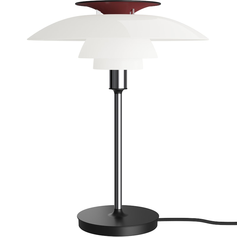 PH 80 Bordlampe, Krom / Opalhvid