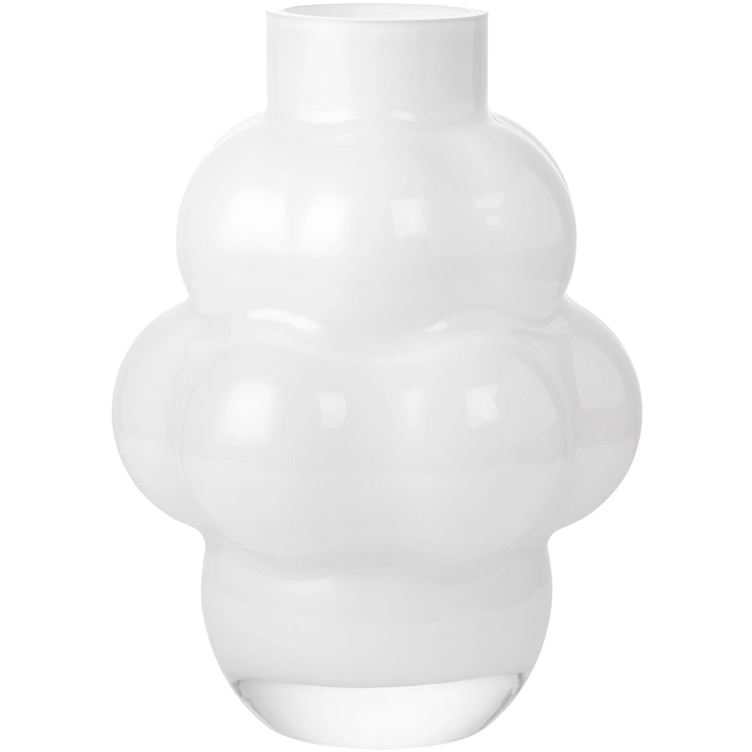 Louise Roe Balloon 04 Vase 32 Cm - Vaser Mundbl&aelig;st Glas Opalhvid - 10515-11-77