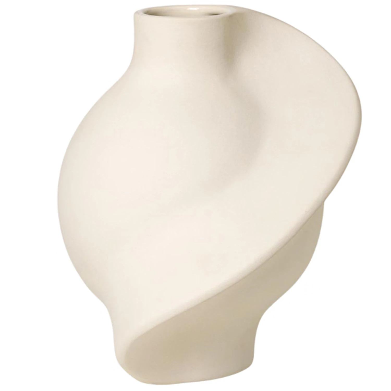 Louise Roe Pirout 01 Vase 25 Cm - Vaser Stent&oslash;j Raw White - 10160-9-36