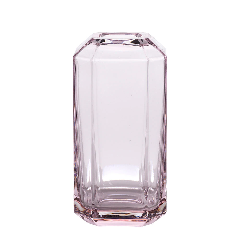 Louise Roe Jewel Small Vase 8x16 Cm - Vaser Mundbl&aelig;st Glas Rose - 10505-10-65