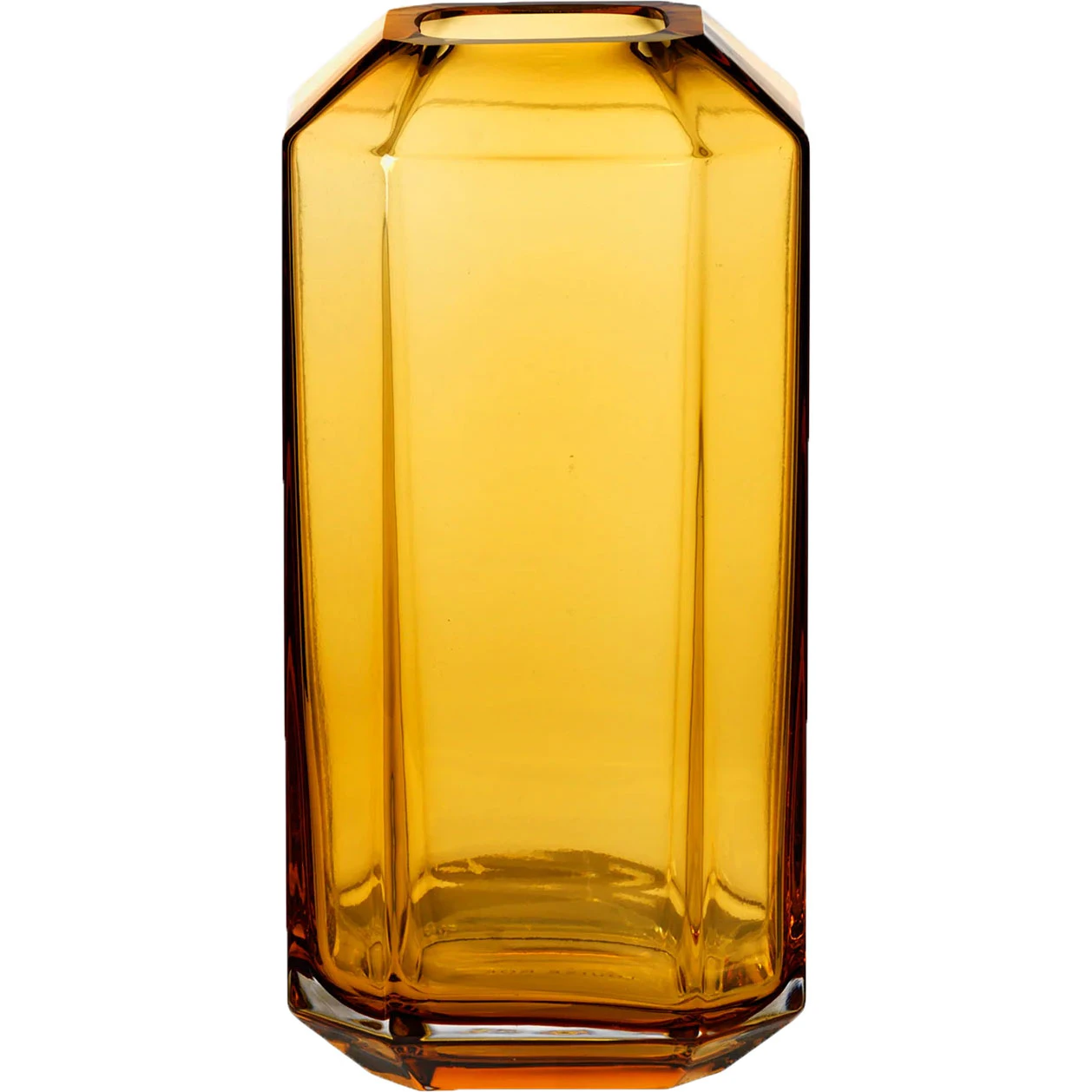 Louise Roe Jewel Small Vase 8x16 Cm farvet - Vaser Mundbl&aelig;st Glas Rav - 10505-13-65