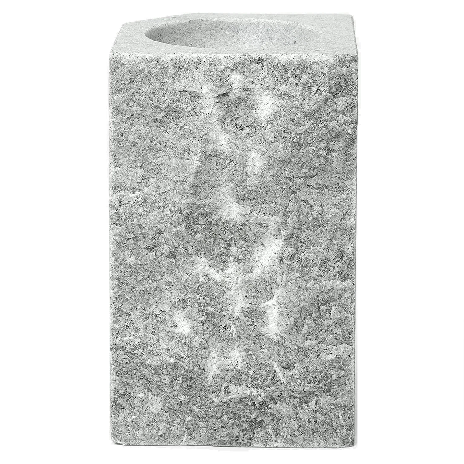 Louise Roe Gallery Object Light Lysestage 18 Cm Green Marble - Lysestager Marmor Gr&oslash;n - 10230-8-25