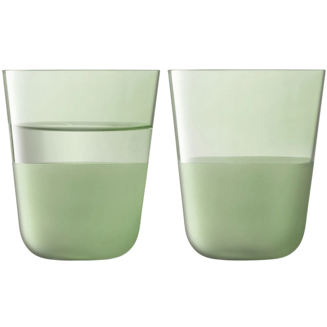 Lsa International Arc Contrast Drinks 38 Cl 2-pak - Tumblers Glas Moss - LAC16
