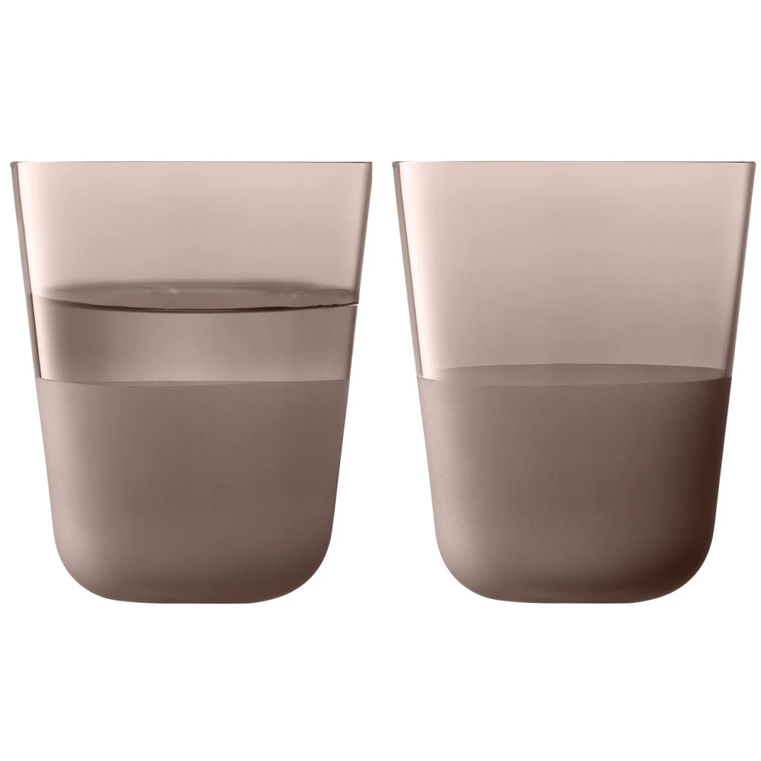 Lsa International Arc Contrast Drinks 38 Cl 2-pak - Tumblers Glas Earth - LAC14