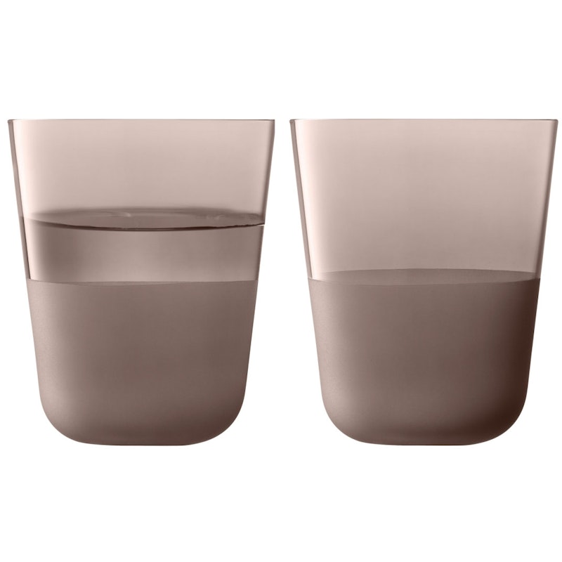 Arc Contrast Drinksglas 38 cl 2-pak, Earth