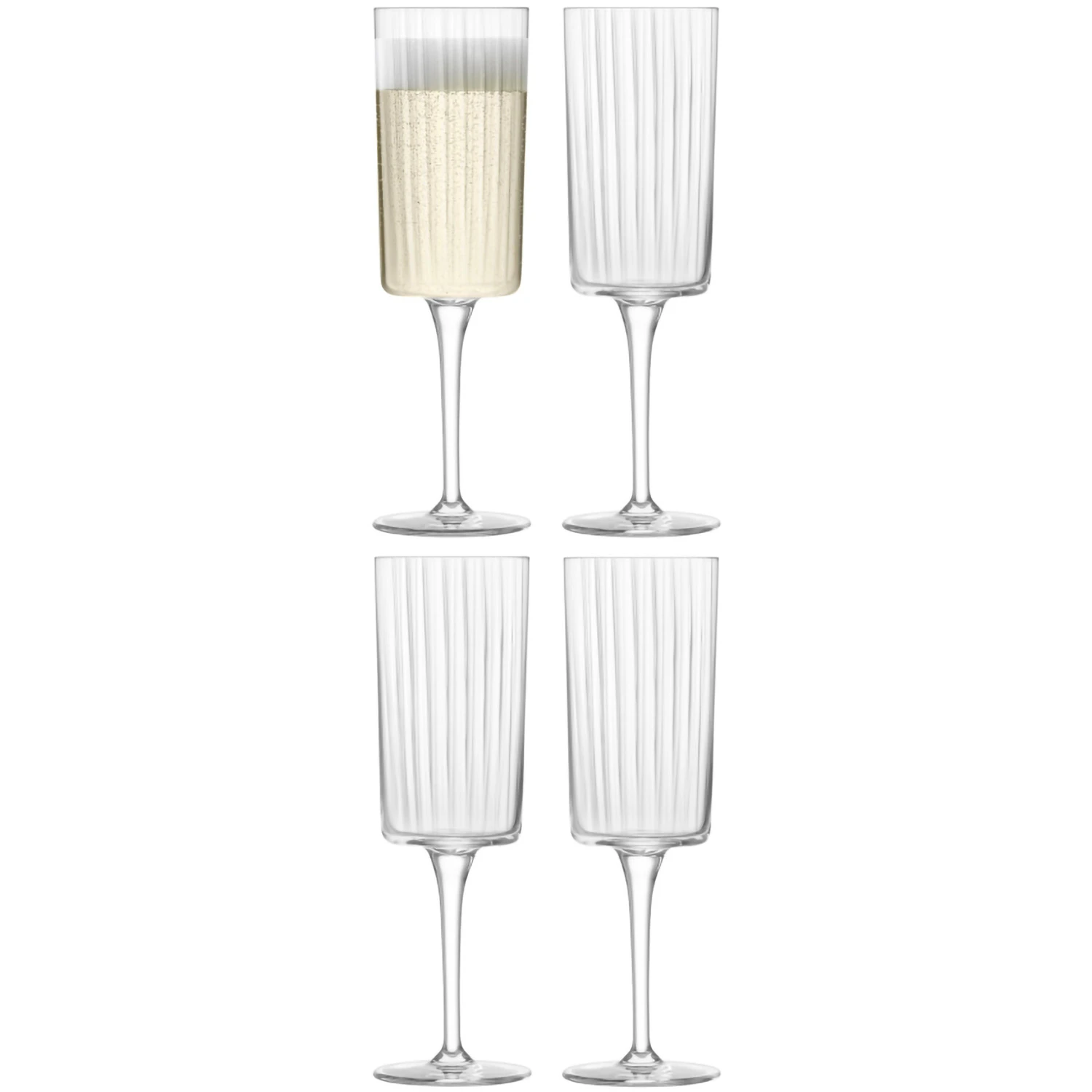 Lsa International Gio Line Champagneglas 4-pak - Champagneglas Krystalglas Klar - LGI37