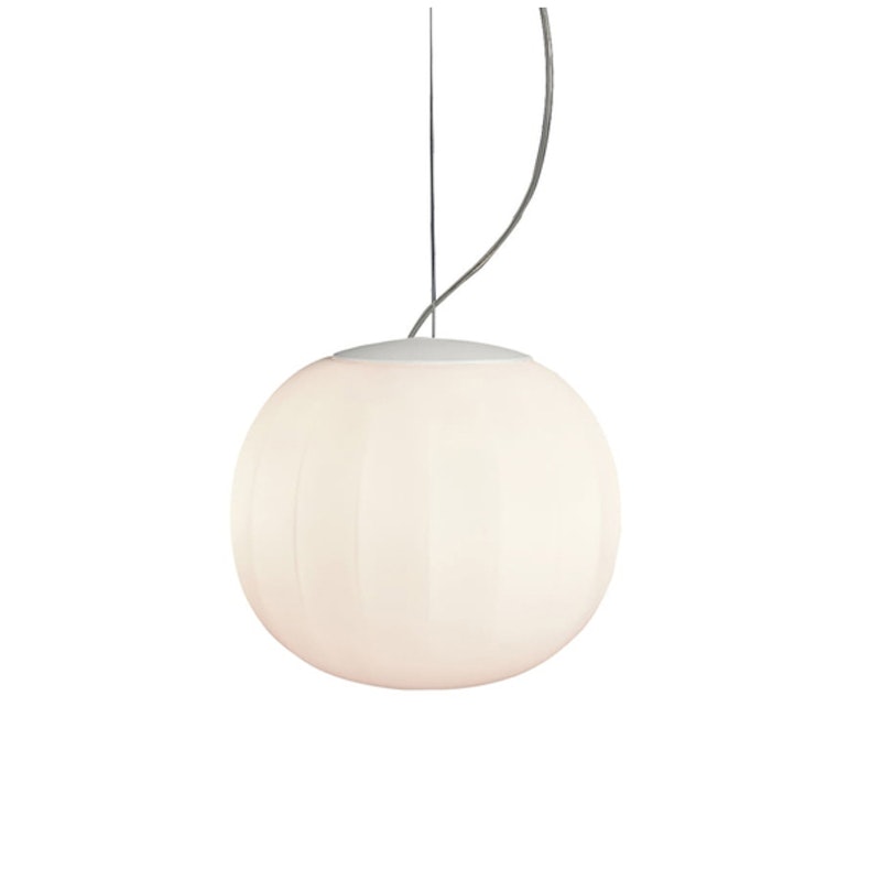 Lita Pendant Pendel 42 cm, Hvid / Opalglas