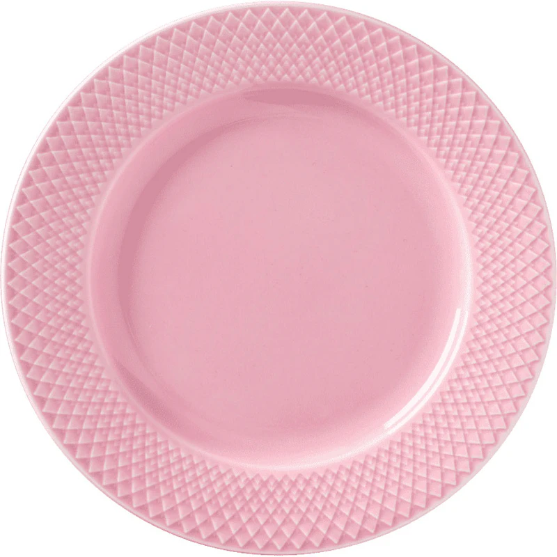 Rhombe Color Tallerken Ø21 cm, Rosa