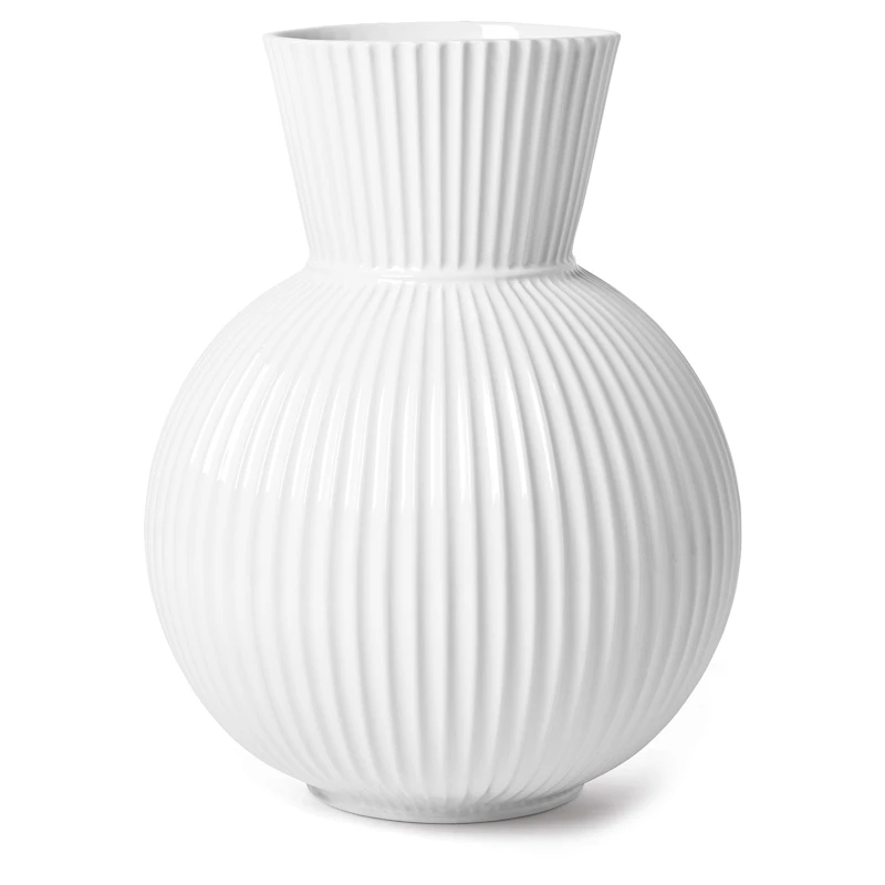 Tura Vase Hvid, 34 cm