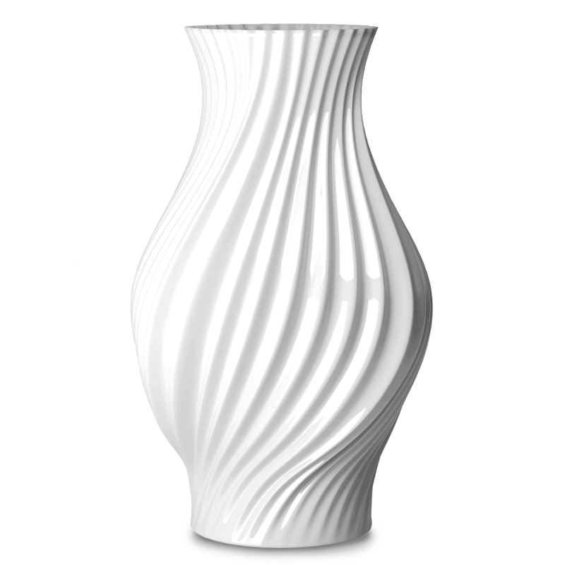 Twist Vas H18 cm vit porslin Vase