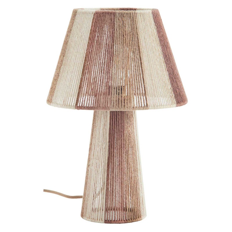 Bordlampe Jute, Offwhite/Kanelbrun