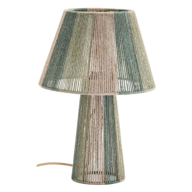 Bordlampe Jute, Light Green/Naturlig