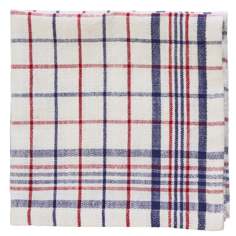 Checked Cotton Servietter 4-pak