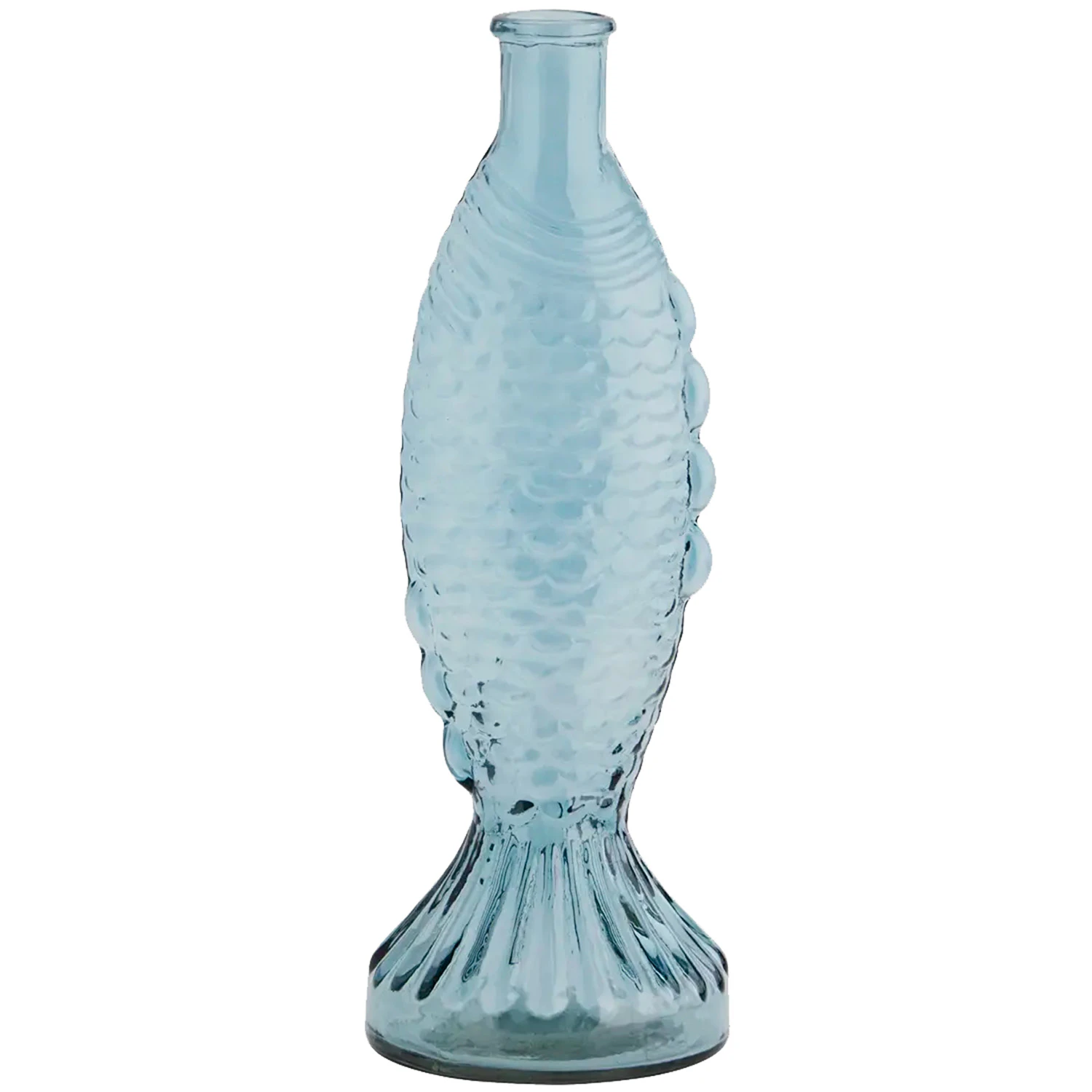 Madam Stoltz Fish vase 30 Cm - Vaser Glas Bl&aring; - EV-24471-B