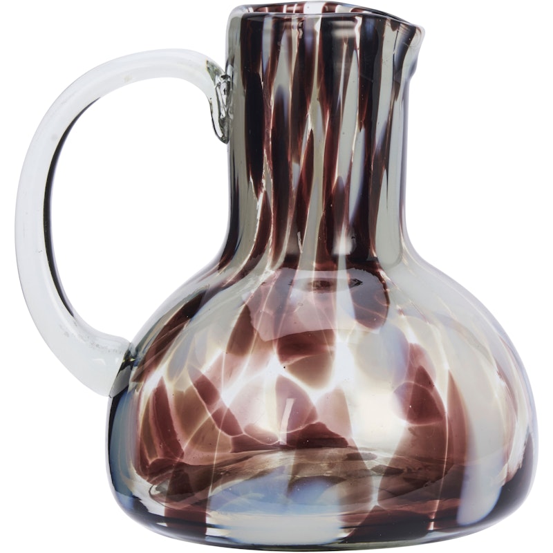 Coloured glass jug