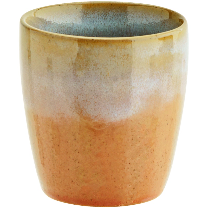 Kop Ø7,5 cm, Orange / Lyseblå