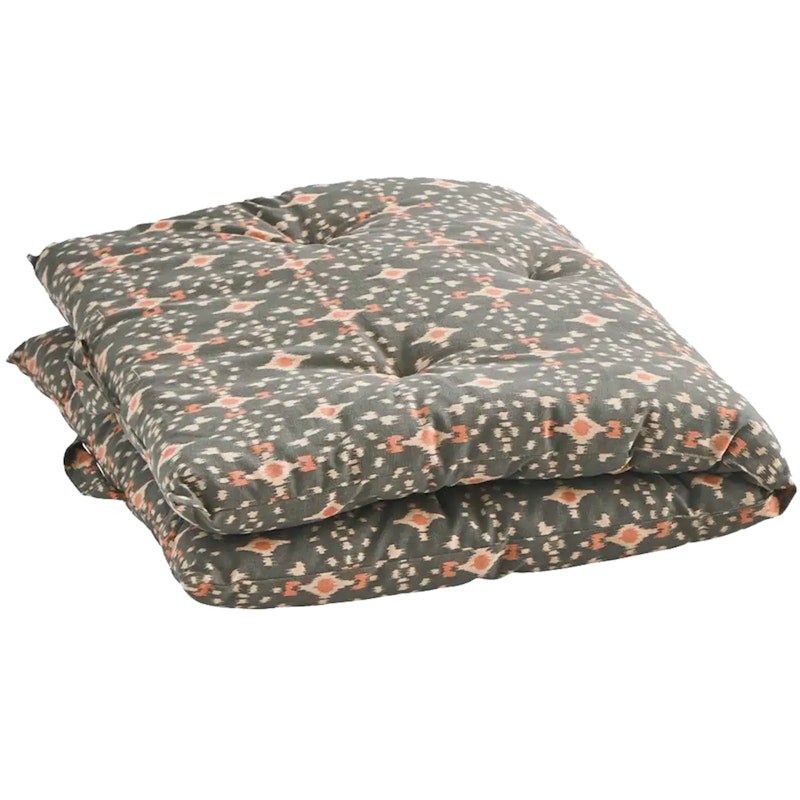 Printed cotton mattress Sædepude 60x100 cm, Ecru