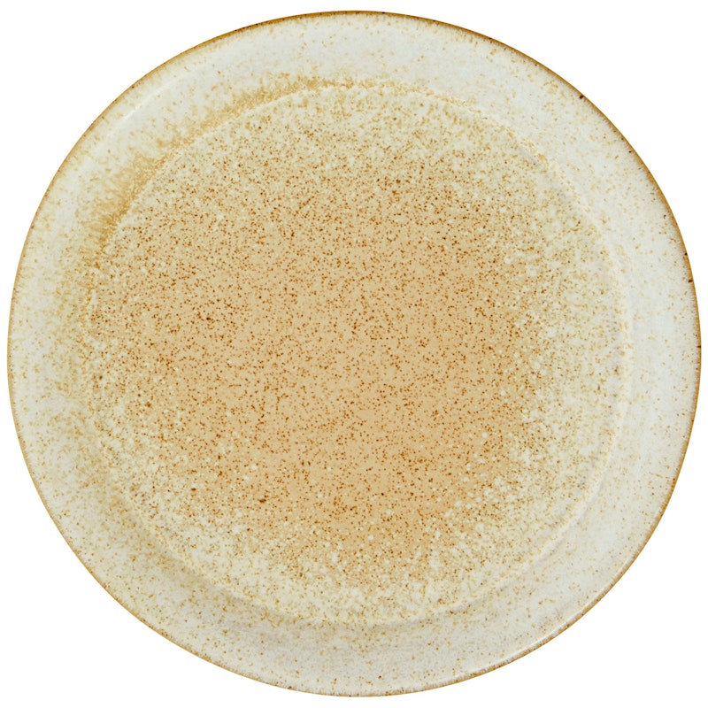 Sidetallerken Ø16 cm, Offwhite / Gul