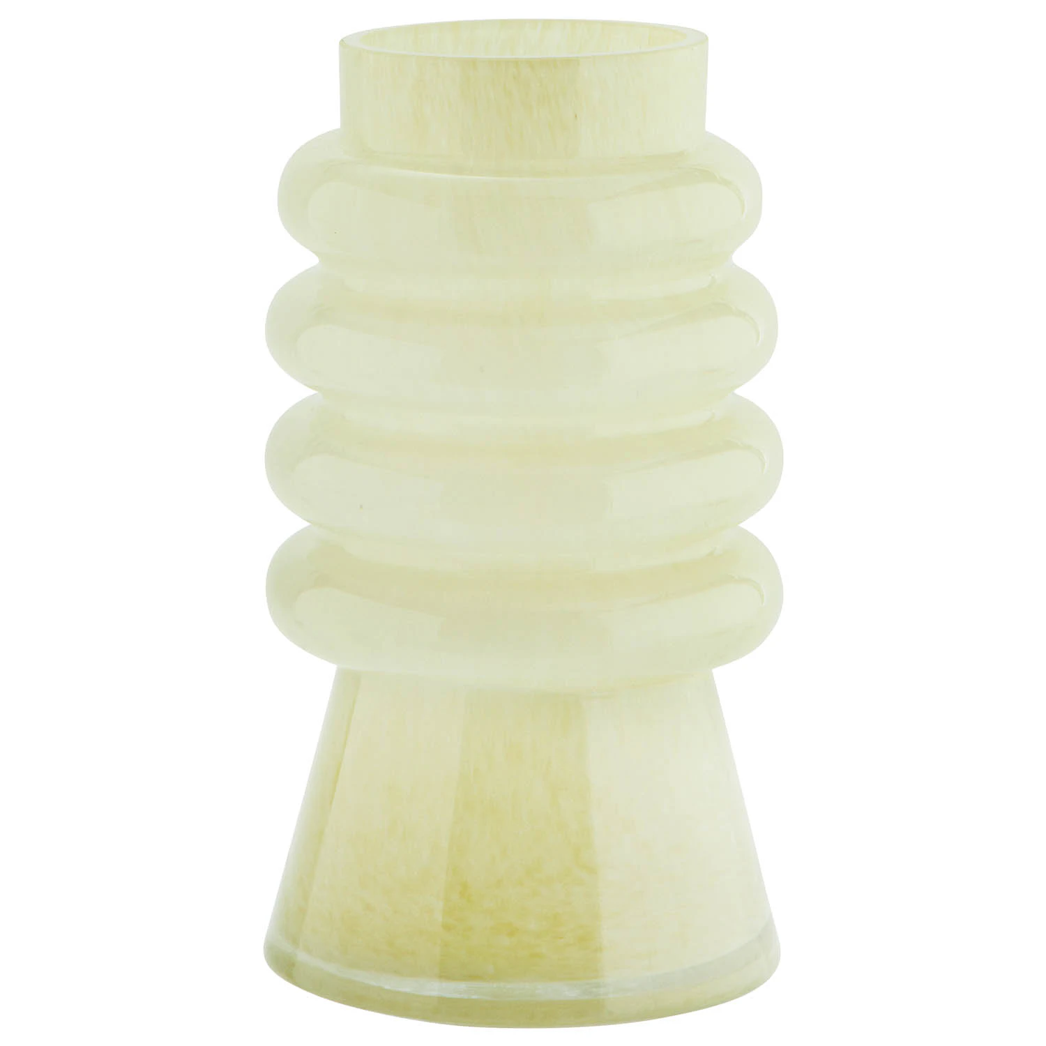 Madam Stoltz Vase 23 Cm - Vaser Glas Gul - J71222055M