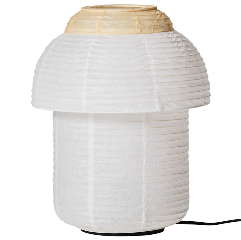 Papier Double Bordlampe Ø30 cm, Soft Yellow