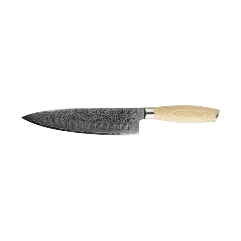 Akio Kokkekniv Olivenslebet 21 cm, Lyst Træ