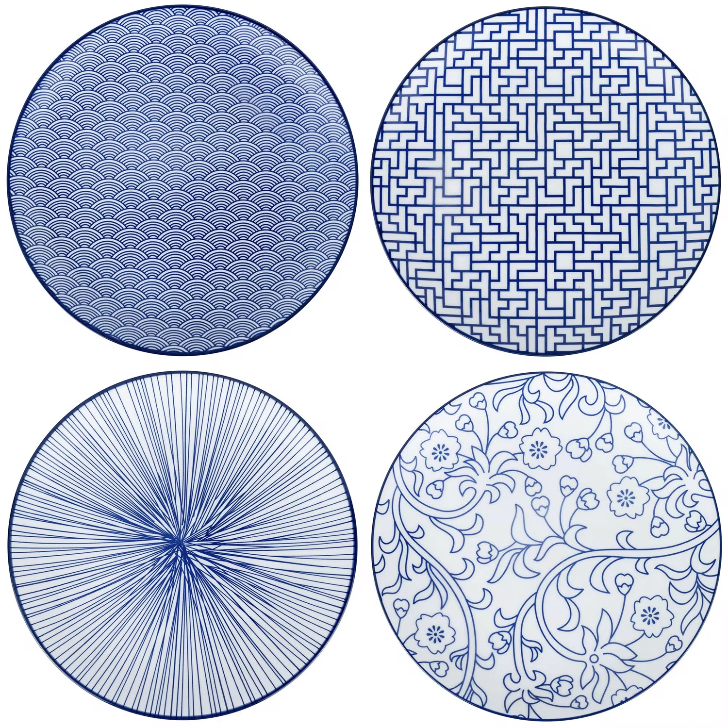 Mareld Akio Tallerken &Oslash;20,5 Cm 4-pak - Middagstallerkner Porcel&aelig;n Hvid - MAR0184