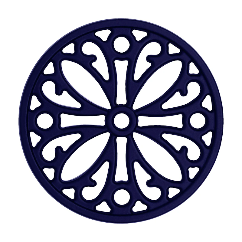 Cast iron coasters, Blue