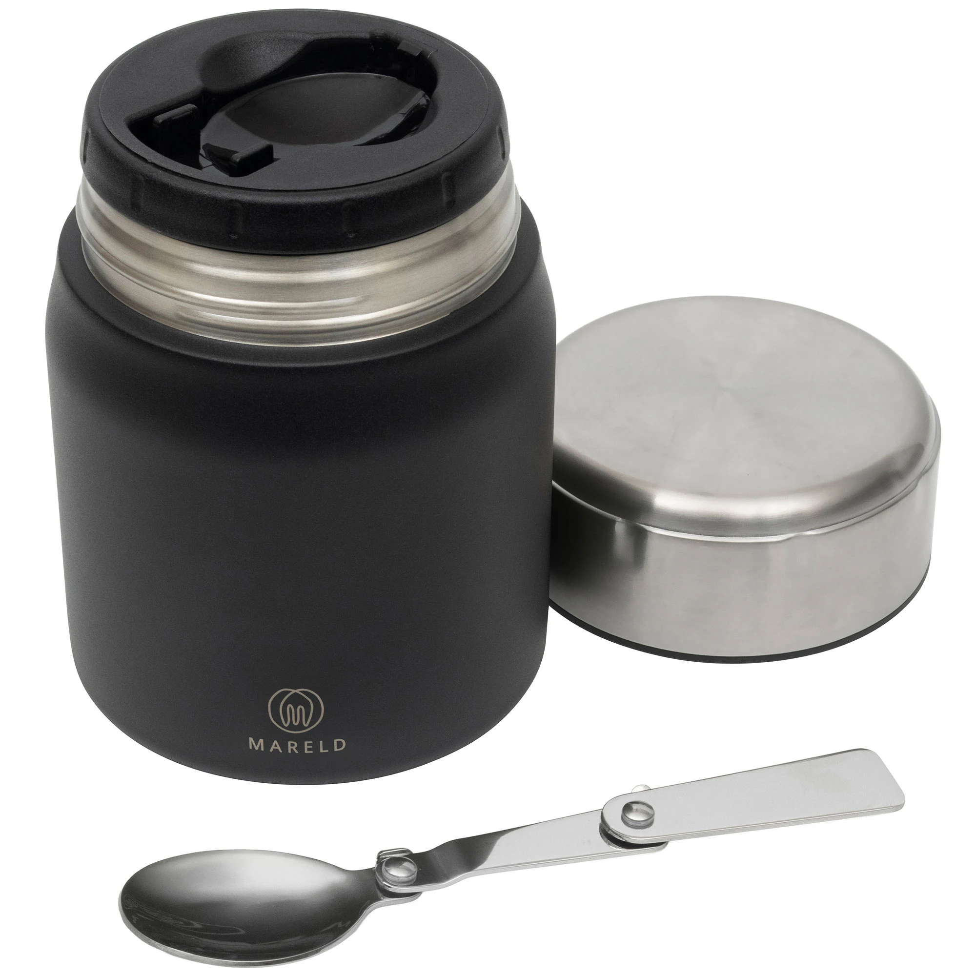 Mareld Food Thermos Black - Termokopper Rustfrit St&aring;l Sort - MAR0382