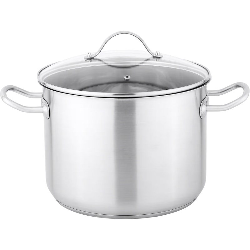 Gryde Med Glaslåg 10 L