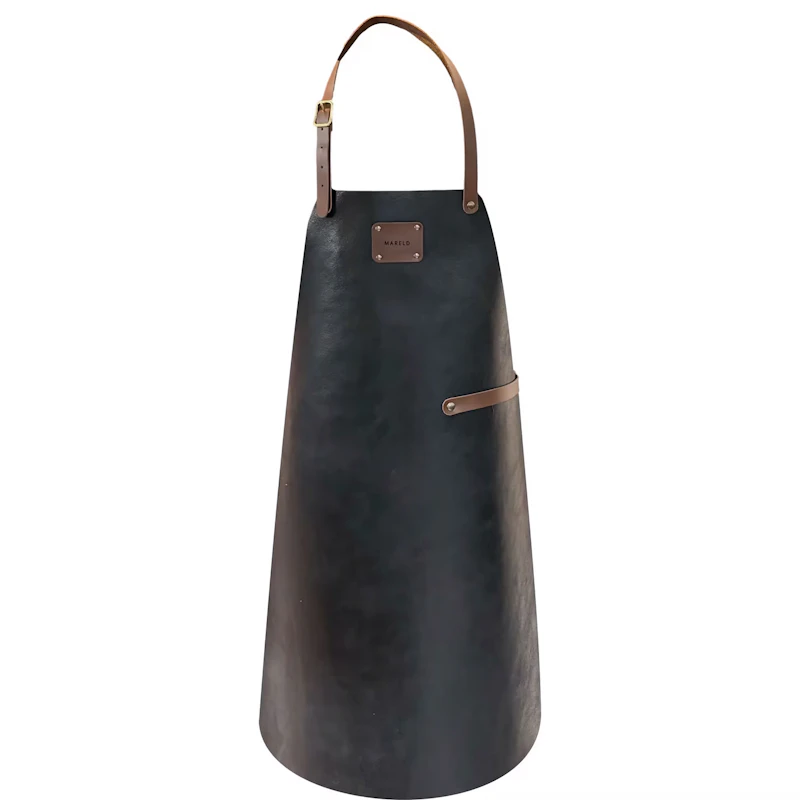 Leather Forklæde, Sort