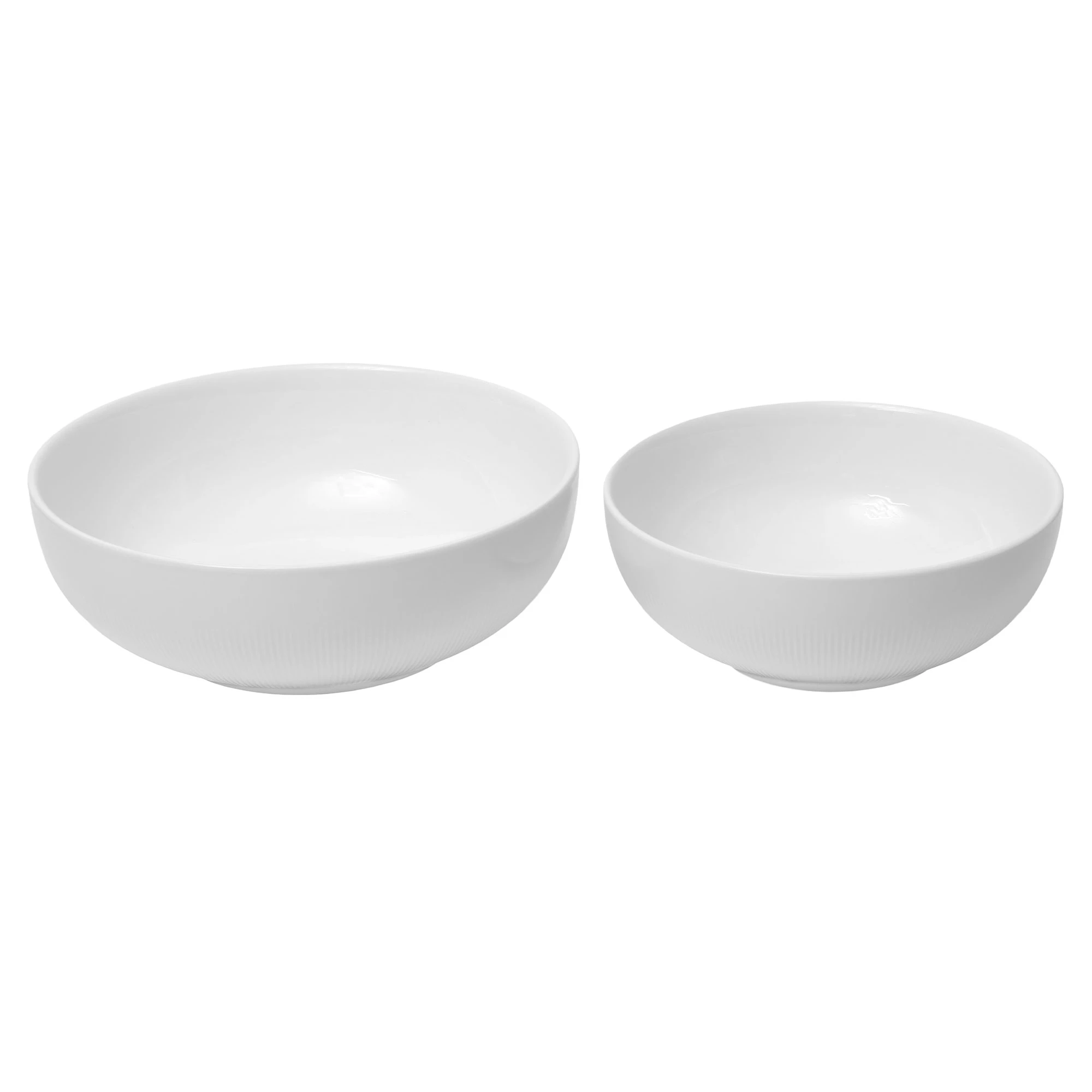 Mareld Linn&eacute;a Bowl Set 2-pack - Serveringssk&aring;le Porcel&aelig;n Hvid - MAR0367
