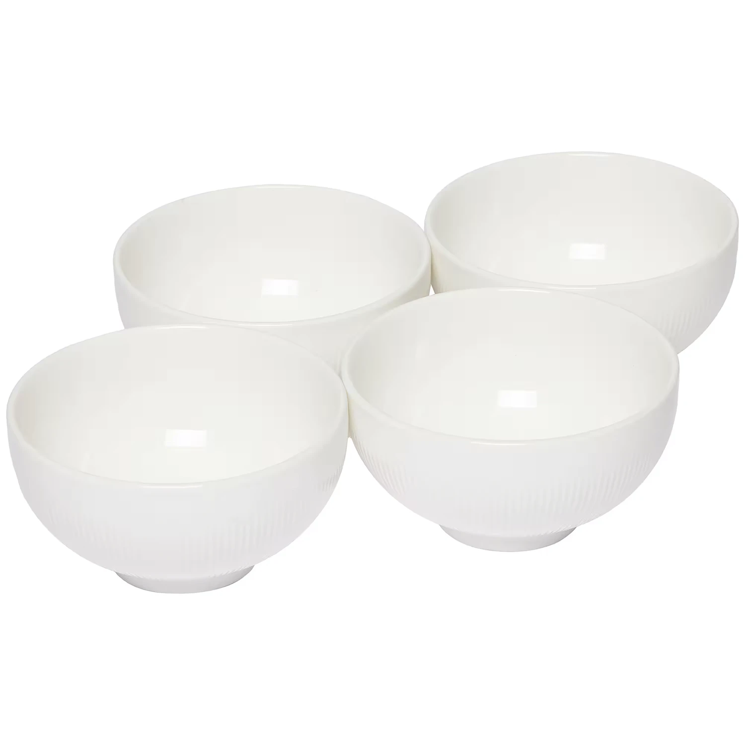 Mareld Linn&eacute;a Sk&aring;l &Oslash;11,5 Cm 4-pak - Serveringssk&aring;le Porcel&aelig;n Hvid - MAR0333