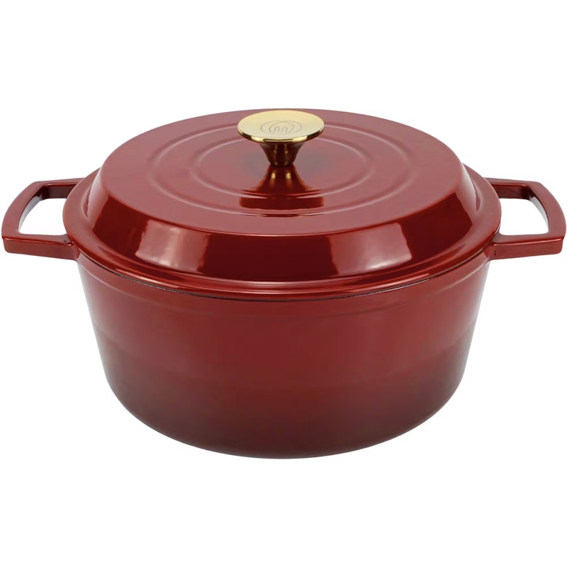 Støbejernsgryde 5 L, Deep Red