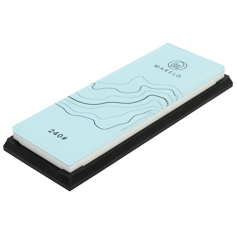 Akio Slibesten Hvid / Blå, 240 Korn