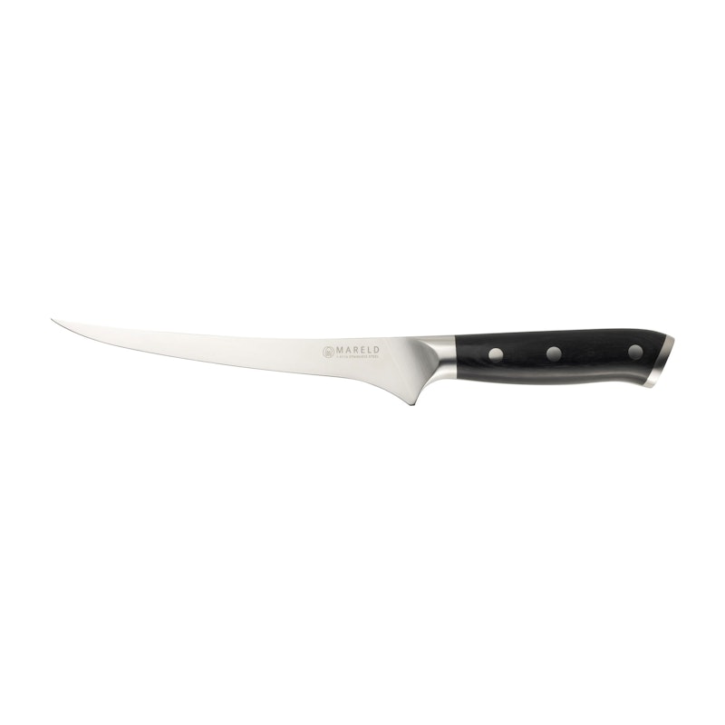 Filetkniv Fleksibel 19 cm, Sort
