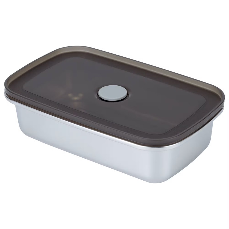 Rectangular Madkasse Rustfrit Stål 2-pak