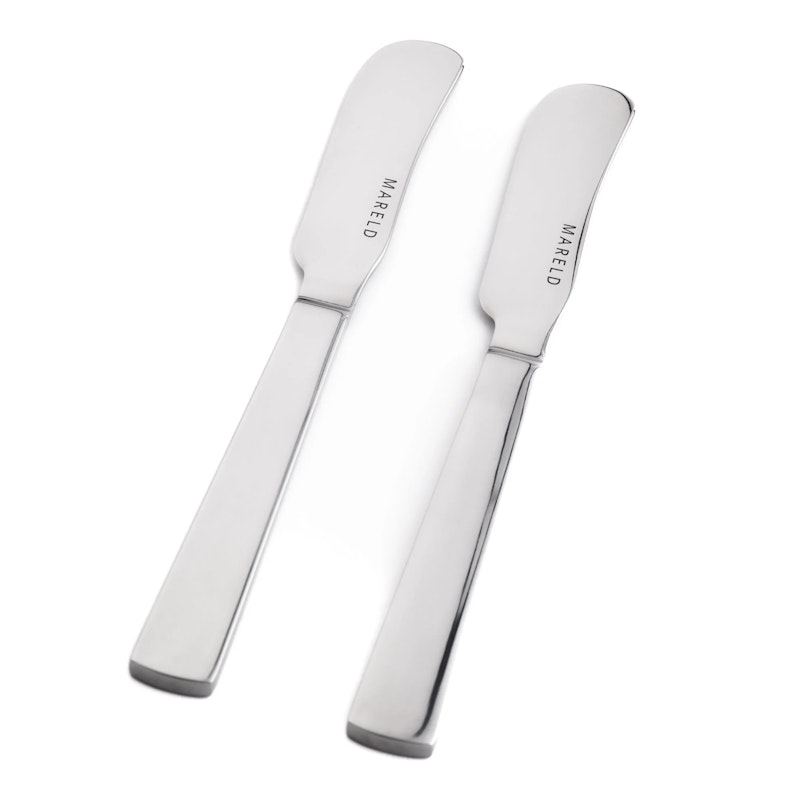 Smørkniv Rustfrit Stål, 2-pak
