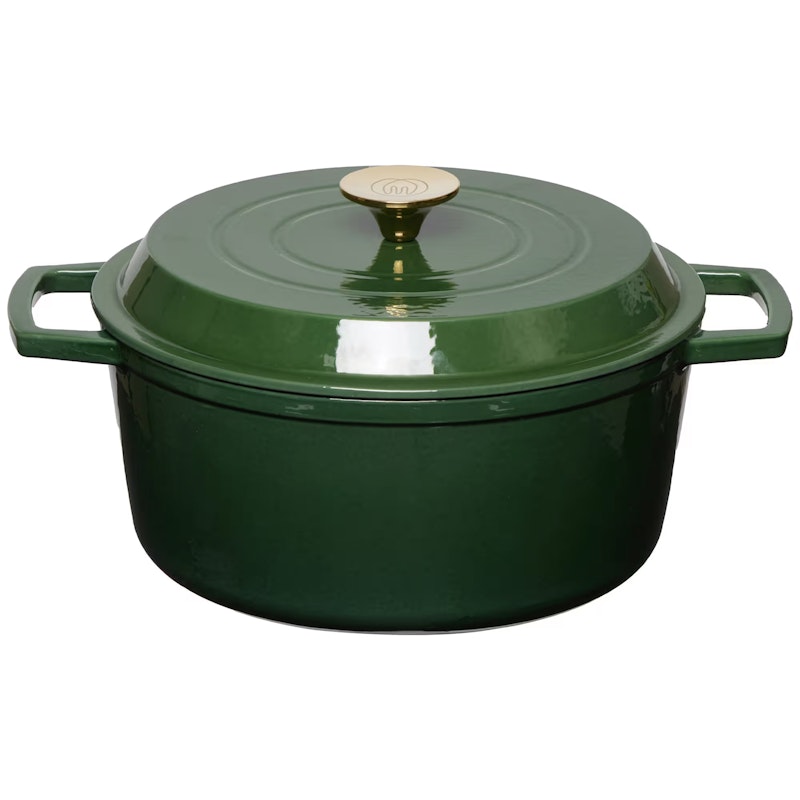 Støbejernsgryde 5 L, Glossy Green