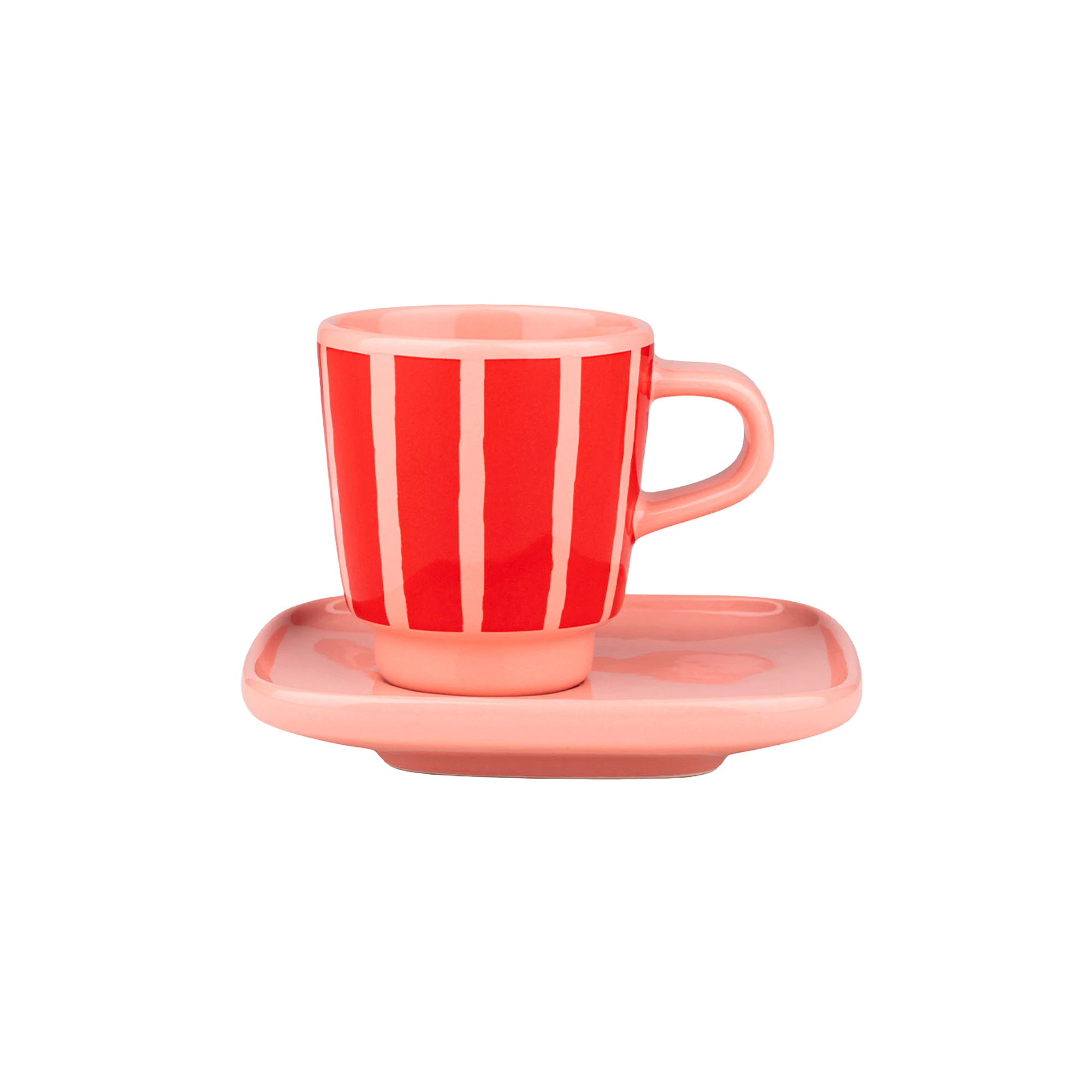 Marimekko Oiva / Piccolo Espressokop Orange Red - Espressokopper Stent&oslash;j Salmon Red - 075443-330