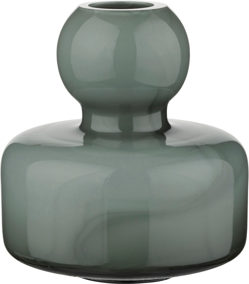 Flower Vase 10,4x10 cm, Trækulsfarvet