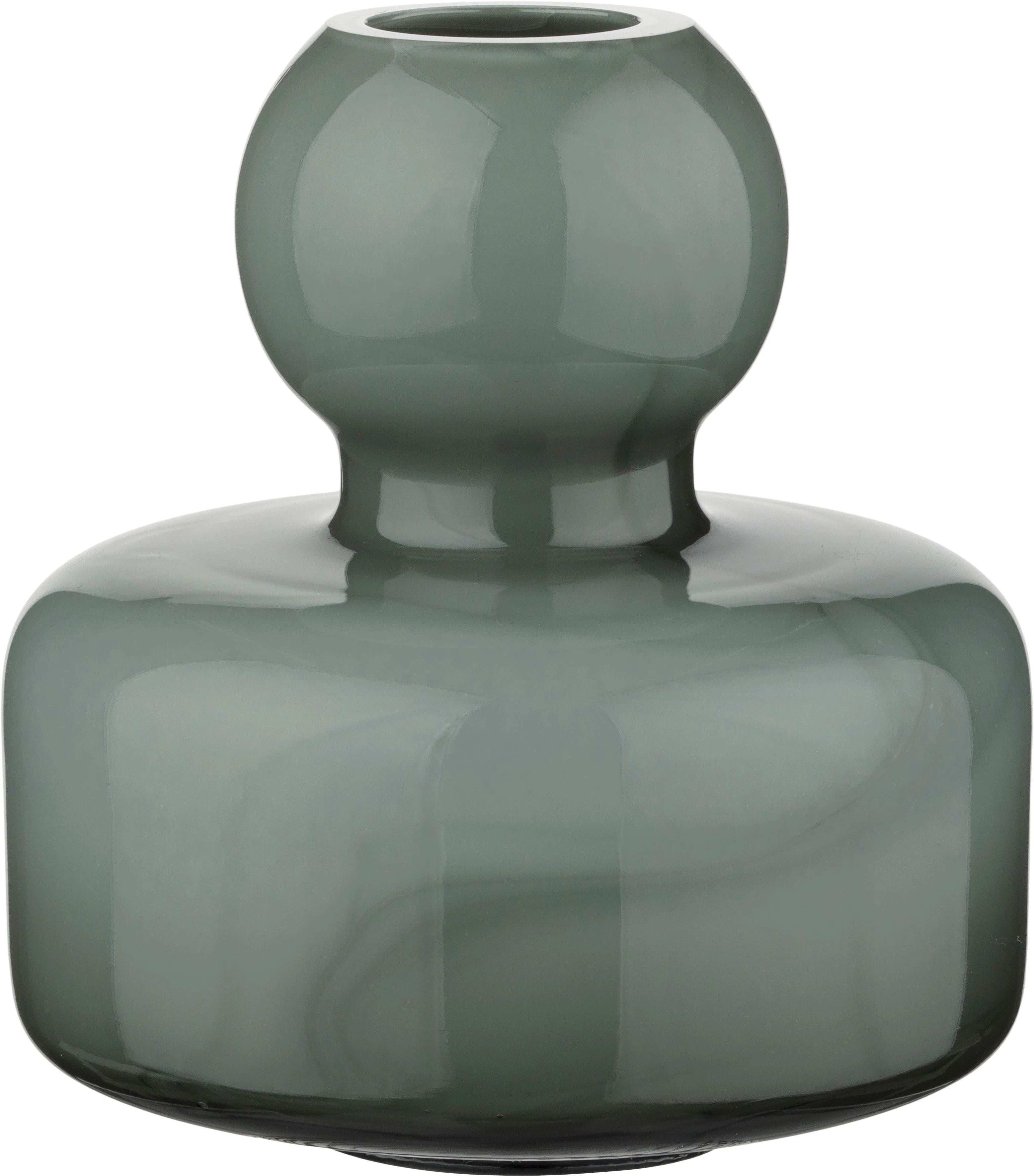 Marimekko Flower Vase 10,4x10 Cm Tr&aelig;kulsfarvet - Vaser Glas Charcoal - 075272-900