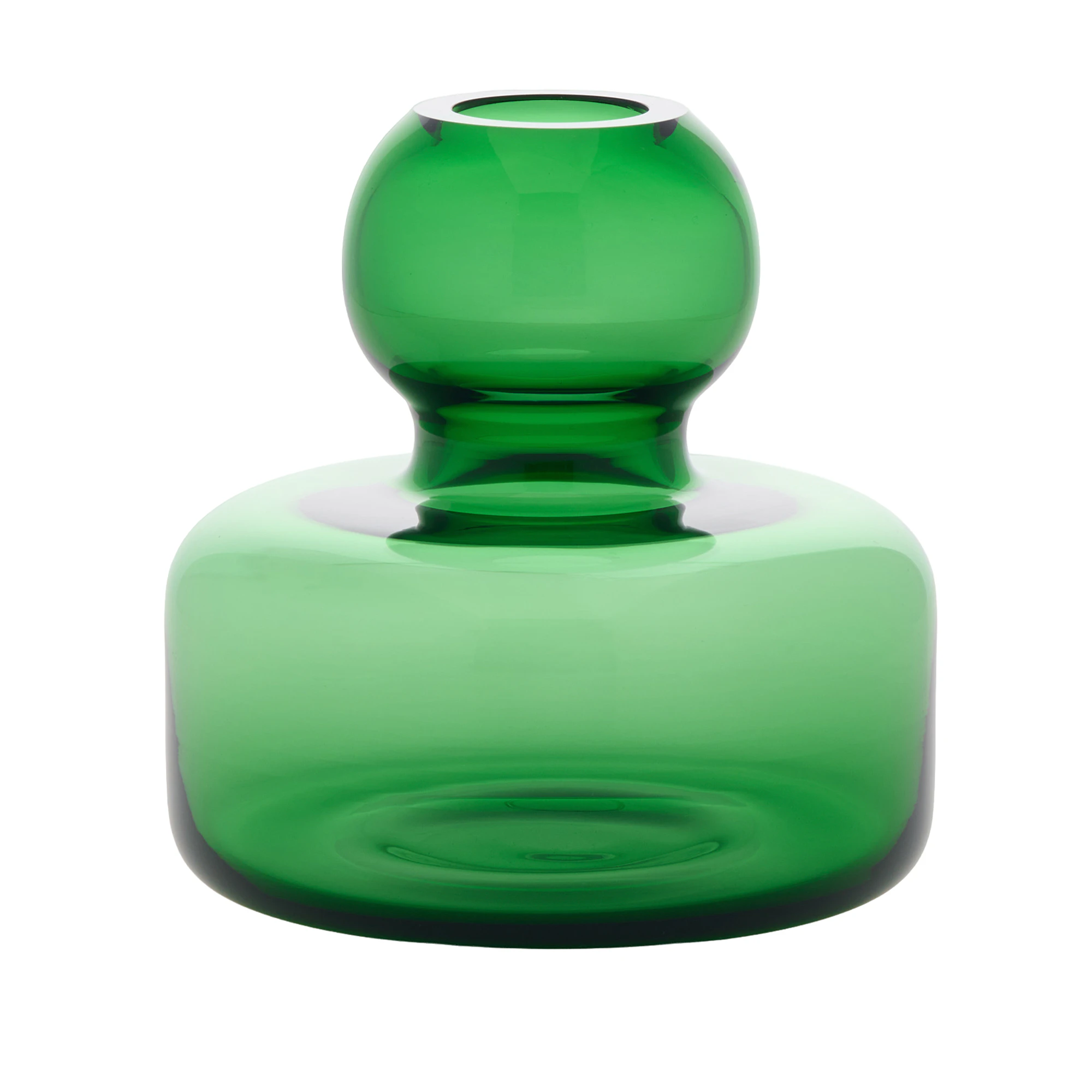 Marimekko Flower Vase 10,4x10 Cm - Vaser Glas Gr&oslash;n - 075890-600