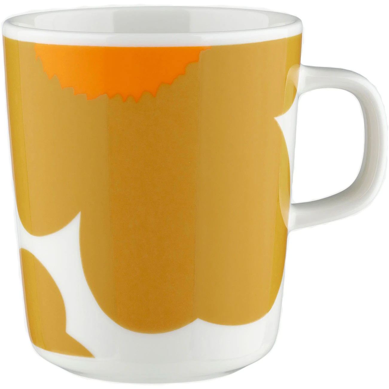 Marimekko Iso Unikko Krus 25 Cl t / Caramel - Kaffekopper Stent&oslash;j Hvid - 075240-182