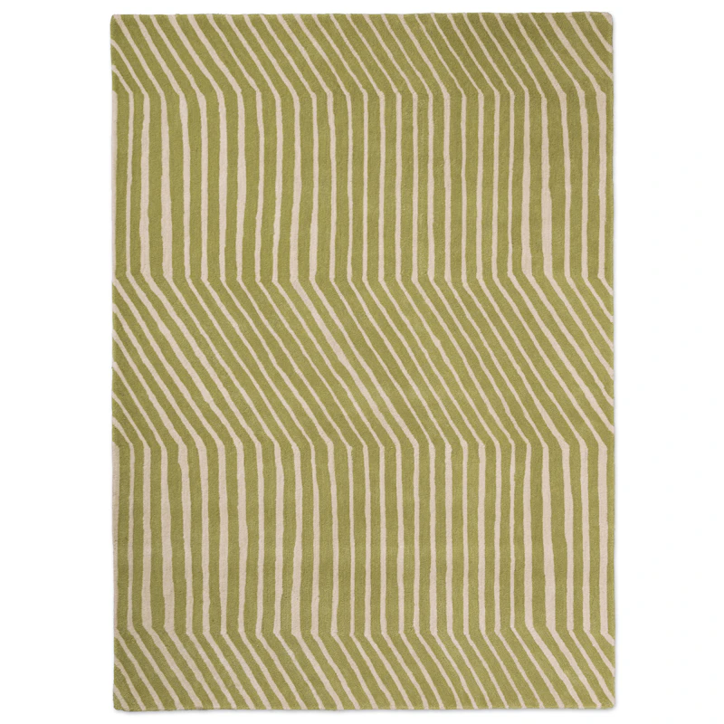 Kalasääski Uldgulvtæppe 170x240 cm, Light Green