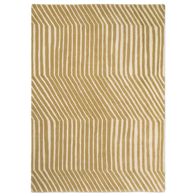 Kalasääski Uldgulvtæppe 170x240 cm, Brass